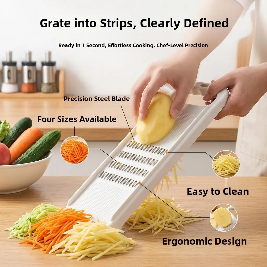 Handheld Kitchen Vegetable Slicer No Hand Injury Potato Carrot Cucumber Coarse Shredder Multifunctional Cooking Tool
Handheld Kitchen Vegetable Slicer No Hand Injury Potato Carrot Cucumber Coarse Shredder Multifunctional Cooking Tool