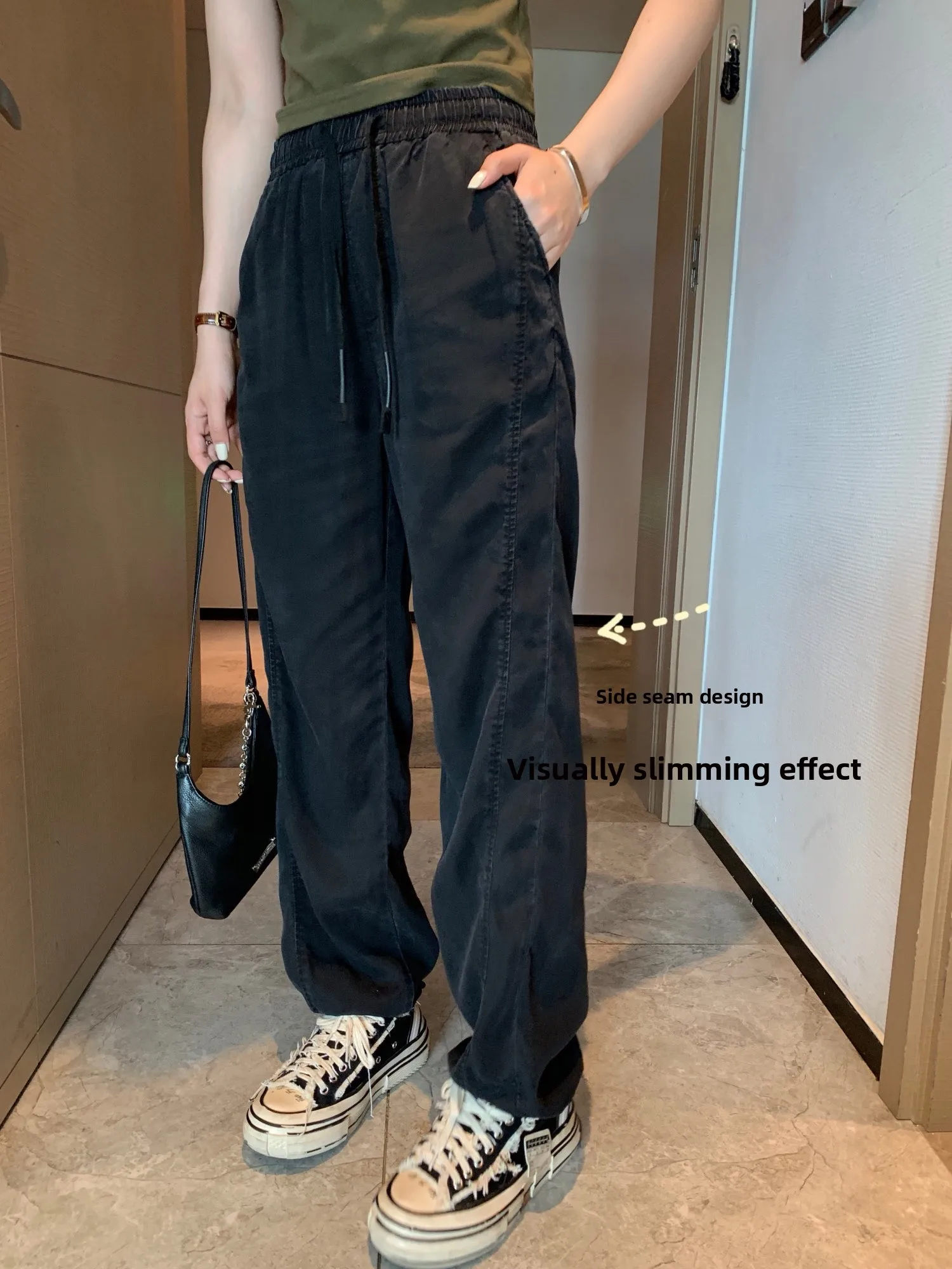 Lazy Style Soft Loose Women's Jeans Retro Versatile Straight Leg Pants High Waist Elastic Fabric Casual High Street Spring
Lazy Style Soft Loose Women's Jeans Retro Versatile Straight Leg Pants High Waist Elastic Fabric Casual High Street Spring