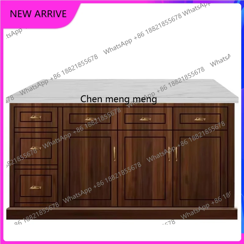 New Chinese-style solid wood island dining table bar table open operation table household baking sideboard A
New Chinese-style solid wood island dining table bar table open operation table household baking sideboard A