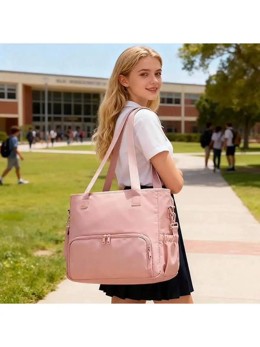 Premium Polyester Tote Bag With Insulated Lunch Compartment For Women, Work Business Travel Everyday Use
Premium Polyester Tote Bag With Insulated Lunch Compartment For Women, Work Business Travel Everyday Use