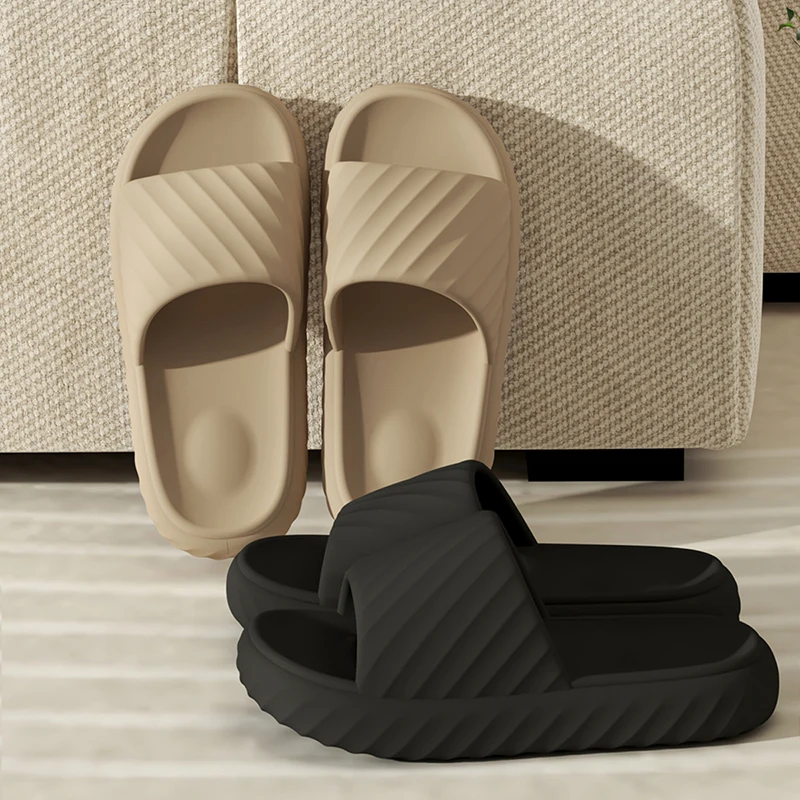 Men's Summer Indoor House Slippers, Thick Sole Non-Slip Simple Soft Comfortable Lightweight Solid Color Couple Sandals
Men's Summer Indoor House Slippers, Thick Sole Non-Slip Simple Soft Comfortable Lightweight Solid Color Couple Sandals