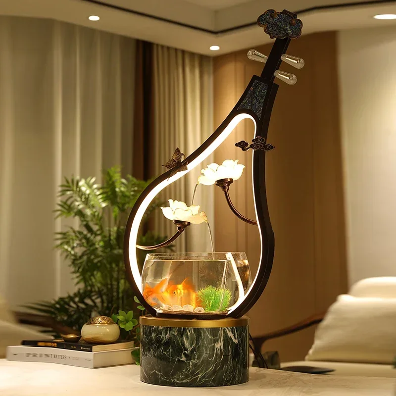 Fish tank flowing water ornament circulating water feature living room desktop decoration
Fish tank flowing water ornament circulating water feature living room desktop decoration