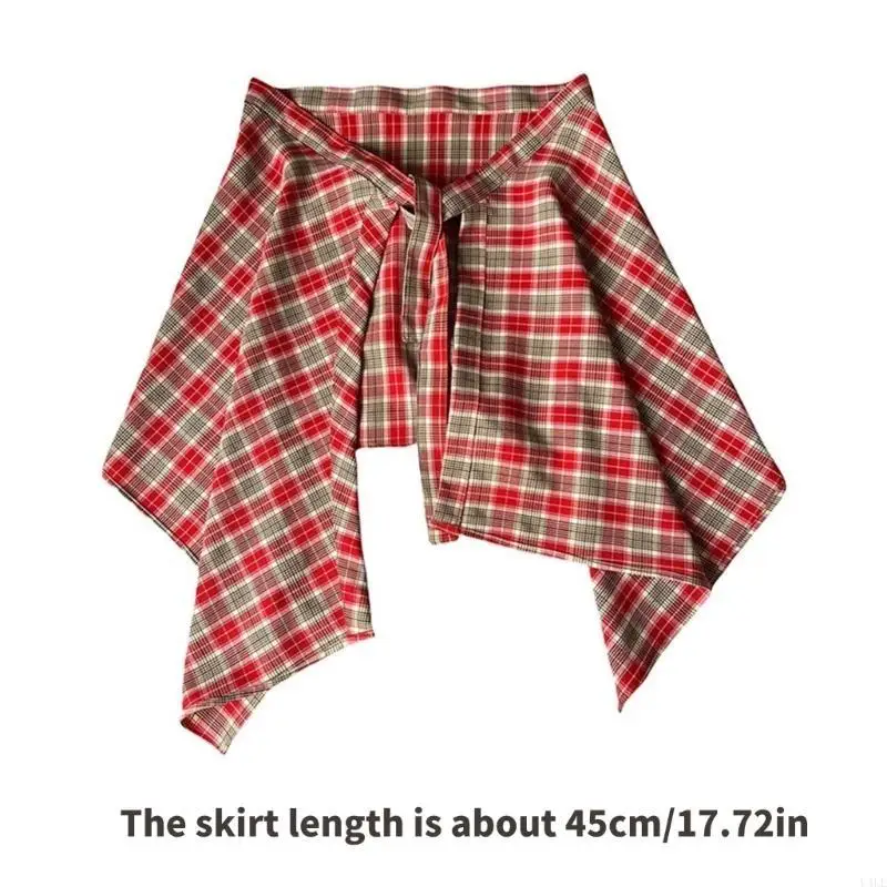 U4LE Women Street Dance Irregular Wrap Skirt Hiphop Tie Up Checkered Plaids Hip Scarf
U4LE Women Street Dance Irregular Wrap Skirt Hiphop Tie Up Checkered Plaids Hip Scarf
