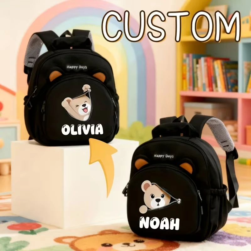Customizable back-to-school casual versatile large-capacity backpack with a teddy bear print, suitable for boys and girls for da
Customizable back-to-school casual versatile large-capacity backpack with a teddy bear print, suitable for boys and girls for da