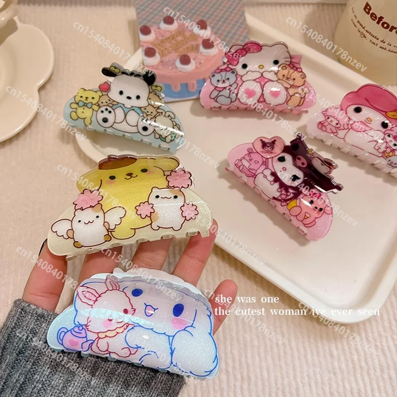 Kawaii Hello Kitty My Melody Hair Clip Sanrio Cartoon Cute Kuromi Cinnamoroll Shark Clip Girl Heart Hair Clip
Kawaii Hello Kitty My Melody Hair Clip Sanrio Cartoon Cute Kuromi Cinnamoroll Shark Clip Girl Heart Hair Clip