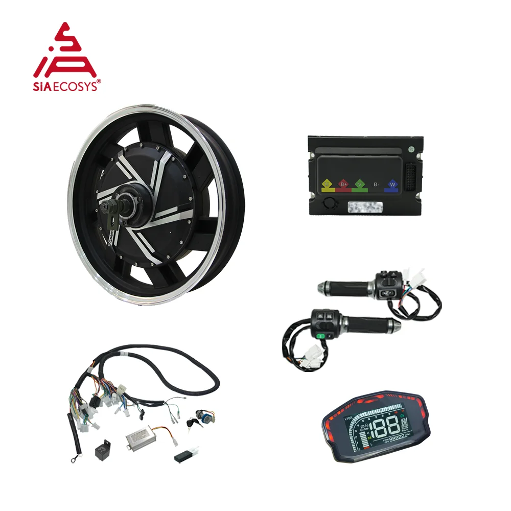 SiAECOSYS QS273 17x3.5 Inch 4000W V3 BLDC Outer Rotor Double Axle Hub Motor CJ72590 Programmable Controller 72V 100KPH Motor
SiAECOSYS QS273 17x3.5 Inch 4000W V3 BLDC Outer Rotor Double Axle Hub Motor CJ72590 Programmable Controller 72V 100KPH Motor