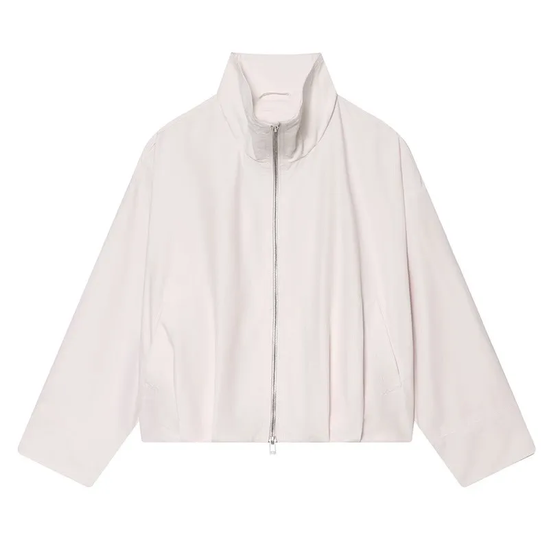 Women's High-Neck Jacket New 2026 Spring Autumn Women Simple Solid Color Zipper Coats Female Chic Outerwear Tops
Women's High-Neck Jacket New 2026 Spring Autumn Women Simple Solid Color Zipper Coats Female Chic Outerwear Tops