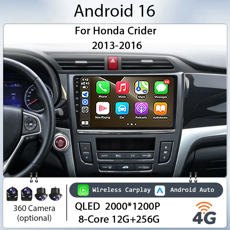 for Honda Crider 2013‑2016 Car Stereo 9" IPS HD Touch Screen Android 16 GPS Navi BT WiFi DSP Audio Unit Multimedia Kit Player
for Honda Crider 2013‑2016 Car Stereo 9" IPS HD Touch Screen Android 16 GPS Navi BT WiFi DSP Audio Unit Multimedia Kit Player