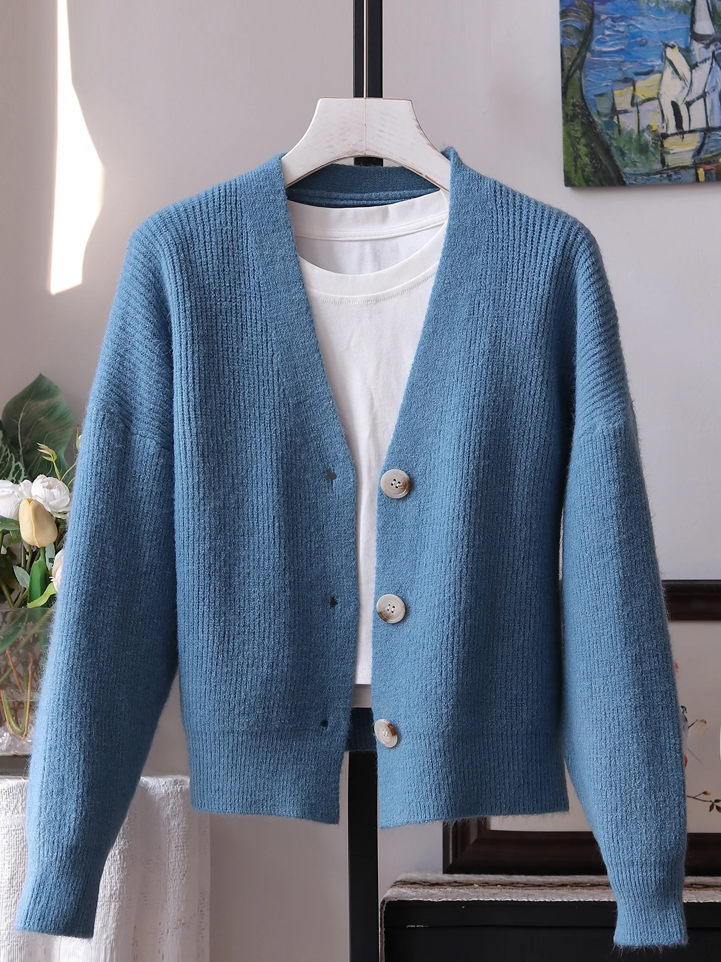 Spring Autumn 2025 Women's Loose Casual Knitted Cardigan V-Neck Short Sleeve Long Sleeve Color Outerwear Sweater Jacket
Spring Autumn 2025 Women's Loose Casual Knitted Cardigan V-Neck Short Sleeve Long Sleeve Color Outerwear Sweater Jacket