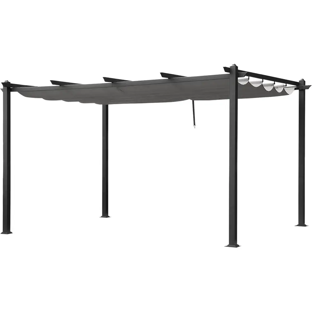 10x13ft Adjustable Retractable Waterproof Pergola Sun Shade for Garden Deck
10x13ft Adjustable Retractable Waterproof Pergola Sun Shade for Garden Deck