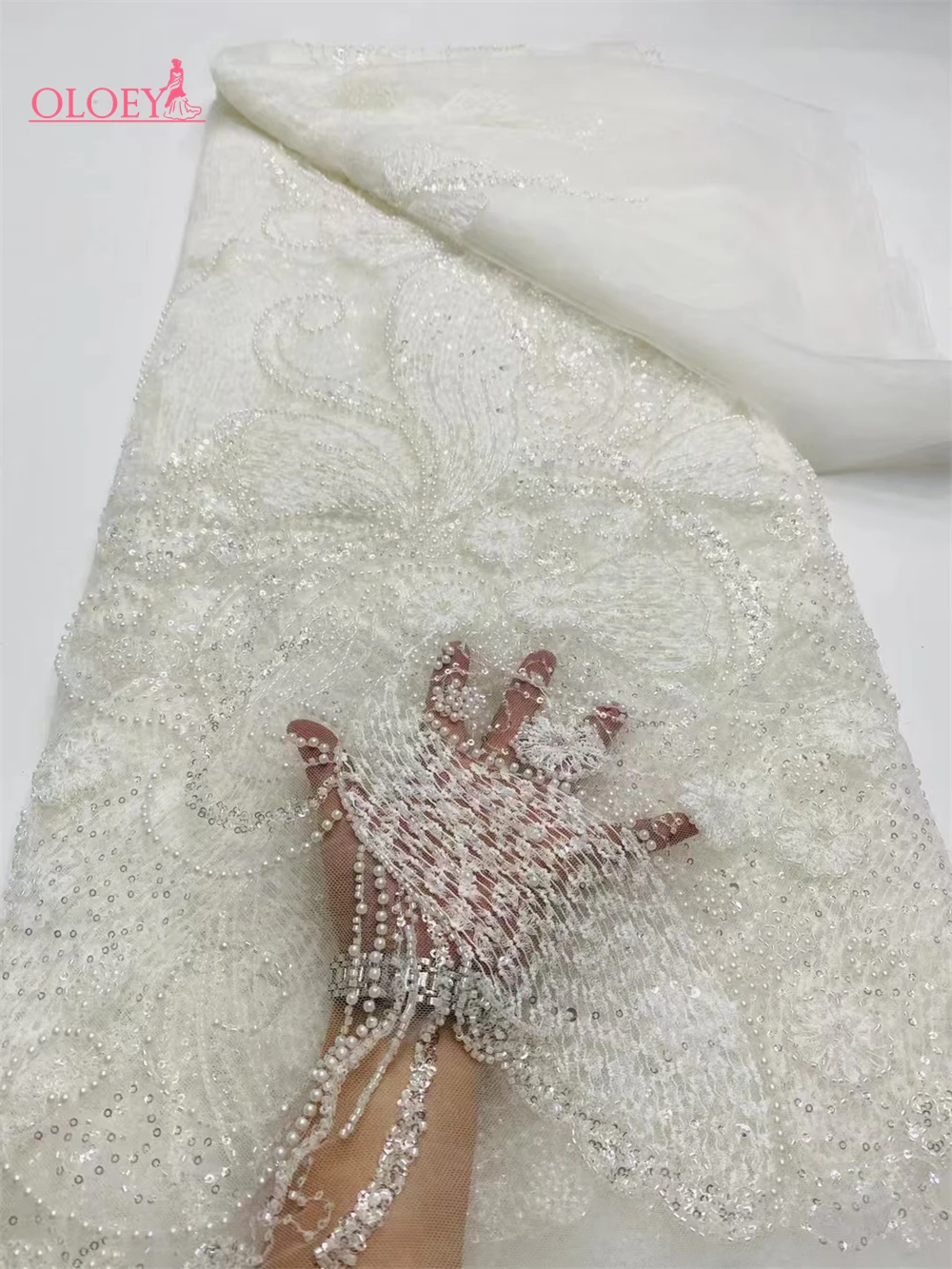 Latest Hot Sale Fashion Africa Lace Fabric High Quality Handmade Embroidery Lace With Beads Sequins Party For Wedding Dress
Latest Hot Sale Fashion Africa Lace Fabric High Quality Handmade Embroidery Lace With Beads Sequins Party For Wedding Dress