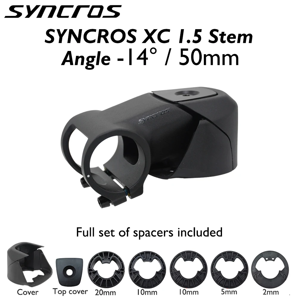 Вынос руля SYNCROS XC1.5 MTB, алюминиевый, -14° ° Кронштейн руля 50 мм, шток 31,8 мм (1 1/8 дюйма) для горного велосипеда SCOTT Spark RC 2021 года
Вынос руля SYNCROS XC1.5 MTB, алюминиевый, -14° ° Кронштейн руля 50 мм, шток 31,8 мм (1 1/8 дюйма) для горного велосипеда SCOTT Spark RC 2021 года