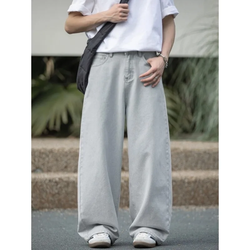 Men's Vintage Washed Relaxed Fit Jeans SS25 Loose Straight Streetwear Retro Solid Casual Trousers
Men's Vintage Washed Relaxed Fit Jeans SS25 Loose Straight Streetwear Retro Solid Casual Trousers