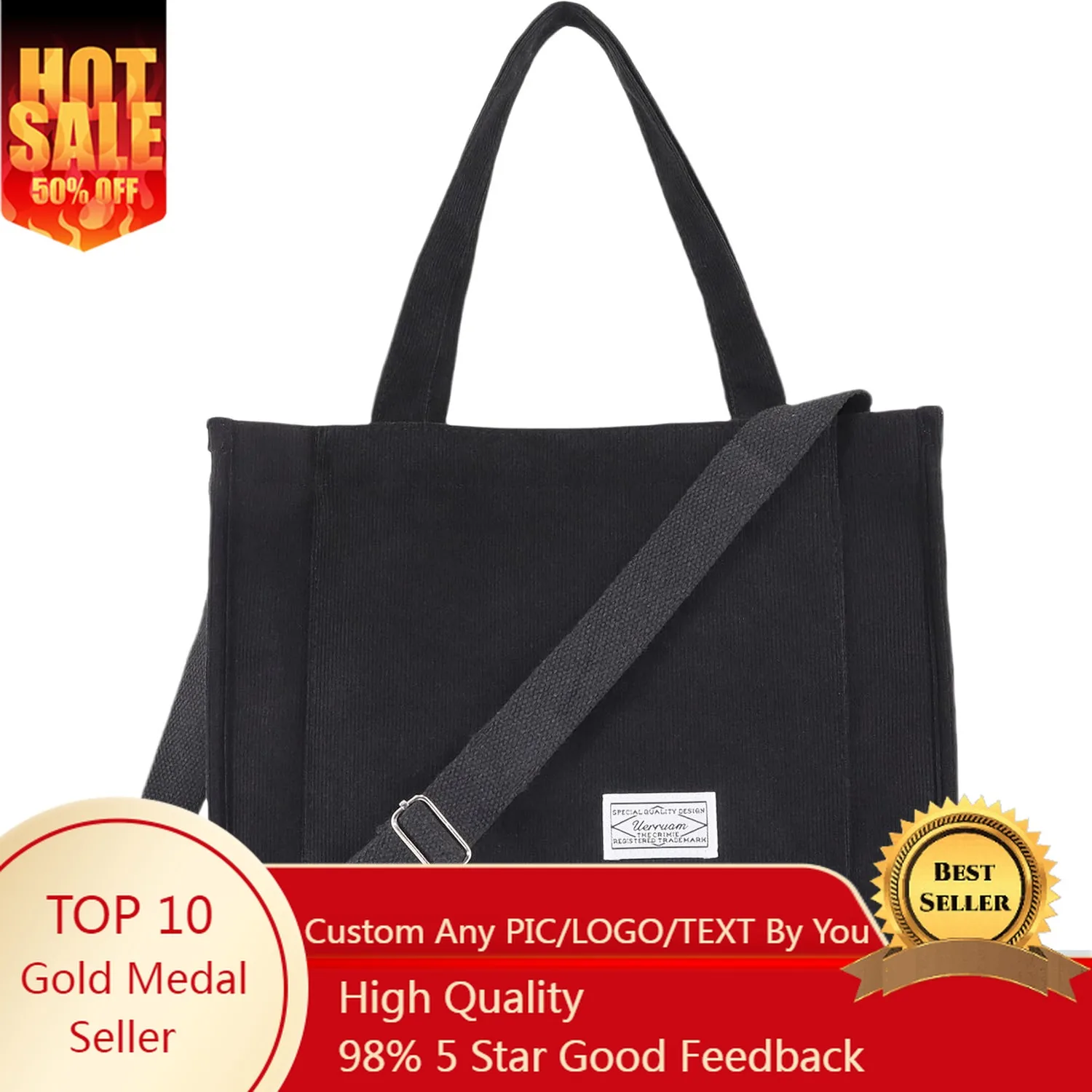UERRUAM Corduroy Tote Bag for Women Work Crossbody Purse for Everyday,College,Travel,Lightweight Handbag Adjustable Strap
UERRUAM Corduroy Tote Bag for Women Work Crossbody Purse for Everyday,College,Travel,Lightweight Handbag Adjustable Strap