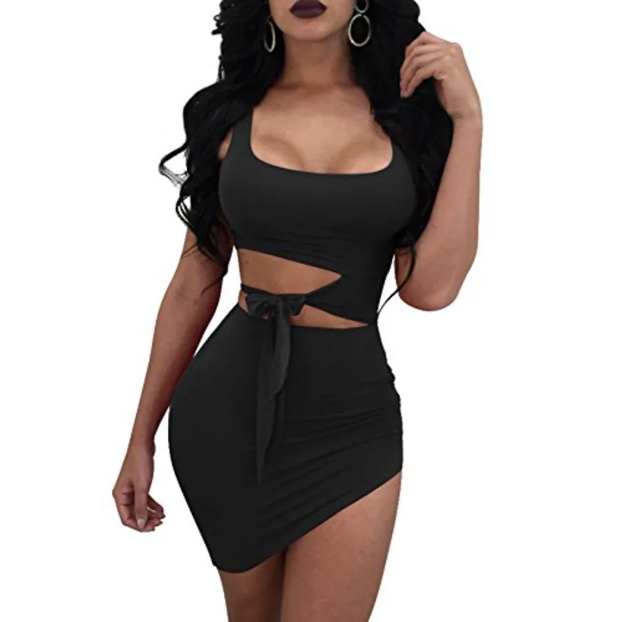 GOBLES Womens Sexy Bodycon Cut Out Sleeveless Outfit Mini Club Tank Dress
GOBLES Womens Sexy Bodycon Cut Out Sleeveless Outfit Mini Club Tank Dress