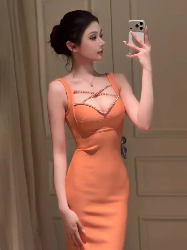 Stazf7 Sexy Cross Diamond Wrap around Skirt Women's Spring Summer Slim Fit Strapless Gown High Waist Backless Mid-Length
Stazf7 Sexy Cross Diamond Wrap around Skirt Women's Spring Summer Slim Fit Strapless Gown High Waist Backless Mid-Length