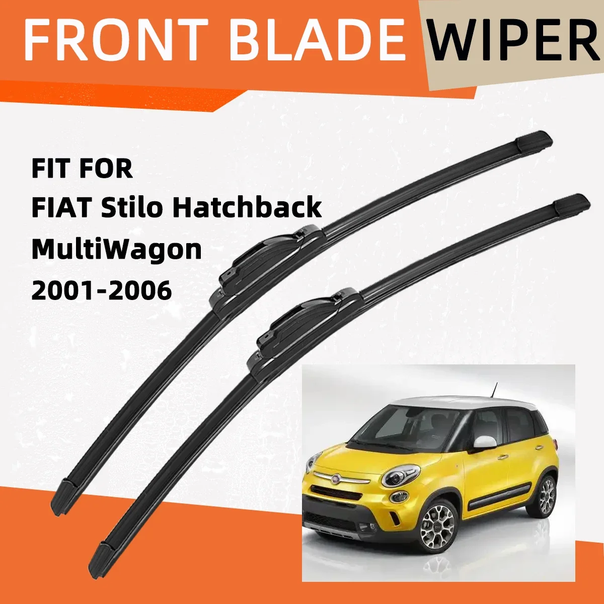 Double Rubber Car Wiper for FIAT Stilo Hatchback MultiWagon Front Blade Brushes Automobiles Parts Accessorie Windscreen Wiper
Double Rubber Car Wiper for FIAT Stilo Hatchback MultiWagon Front Blade Brushes Automobiles Parts Accessorie Windscreen Wiper