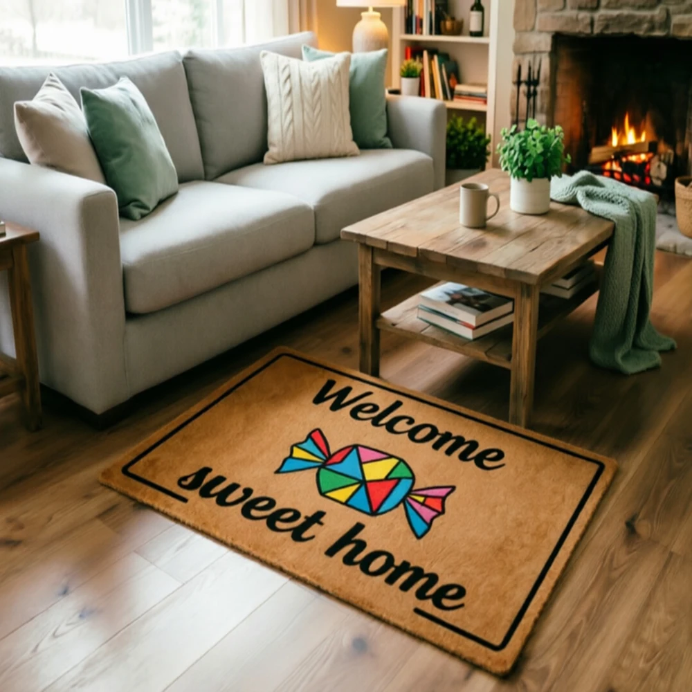 Custom Welcome Mat Welcome Sweet Home Shaggy Doormat Colorful Geometric Art Non Slip Durable Floor Rug For Living Room Decor
Custom Welcome Mat Welcome Sweet Home Shaggy Doormat Colorful Geometric Art Non Slip Durable Floor Rug For Living Room Decor