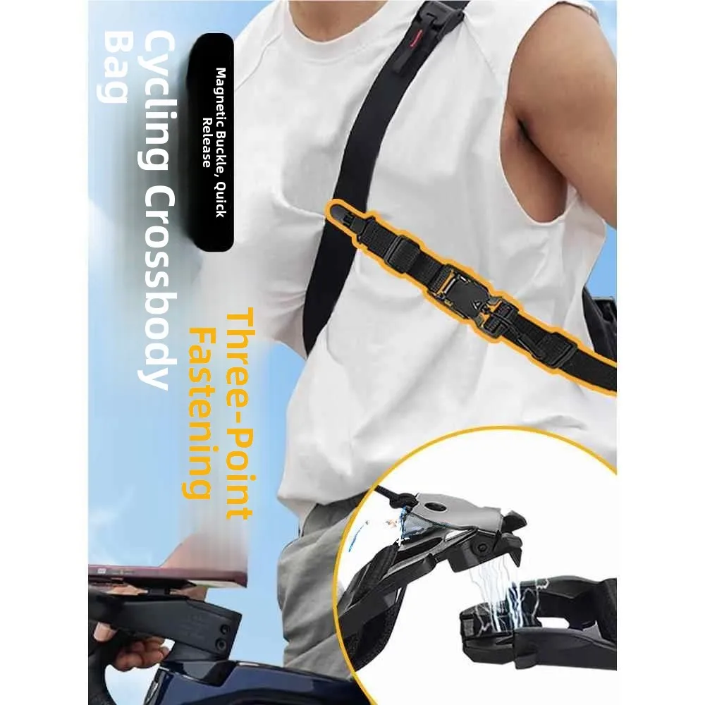 Anti-Slip Strap Cycling Crossbody Bag Three-Point Fixed Single Shoulder Bag Expandable Universal Functionality Men's Bag
Anti-Slip Strap Cycling Crossbody Bag Three-Point Fixed Single Shoulder Bag Expandable Universal Functionality Men's Bag