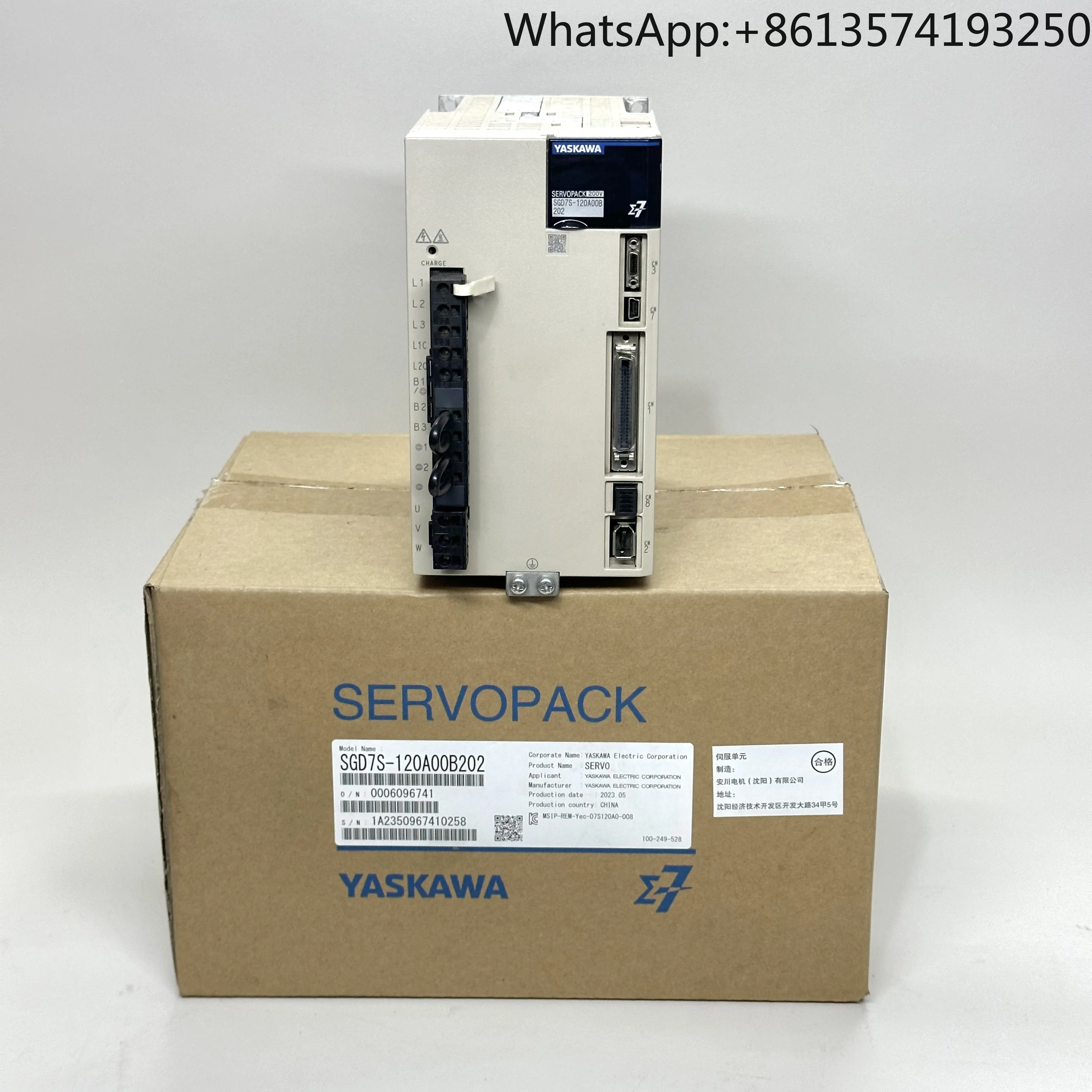 Yaskawa new 1.5KW drive SGD7S-120A00B202/00A/10A/10B quality assurance one year, price
Yaskawa new 1.5KW drive SGD7S-120A00B202/00A/10A/10B quality assurance one year, price