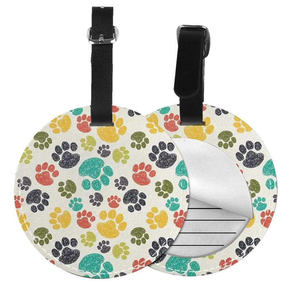 1 PCS Luggage Tag for Suitcase, Dog Paw Pattern PU Leather Baggage Tags Identifiers with Privacy Name Address Backpack Labels
1 PCS Luggage Tag for Suitcase, Dog Paw Pattern PU Leather Baggage Tags Identifiers with Privacy Name Address Backpack Labels
