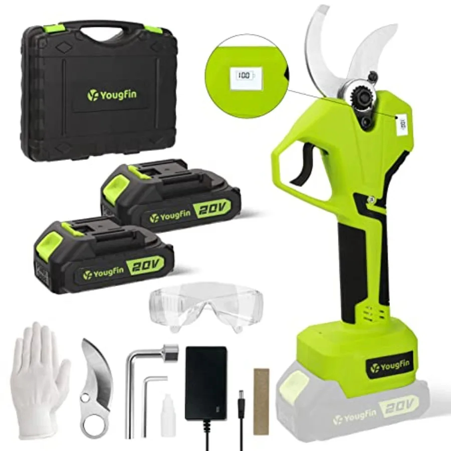 Электрические секаторы 40 мм (1,6 дюйма) беспроводные, мощные, с ЖК-дисплеем, 20В, бесщеточные, для сада
Электрические секаторы 40 мм (1,6 дюйма) беспроводные, мощные, с ЖК-дисплеем, 20В, бесщеточные, для сада