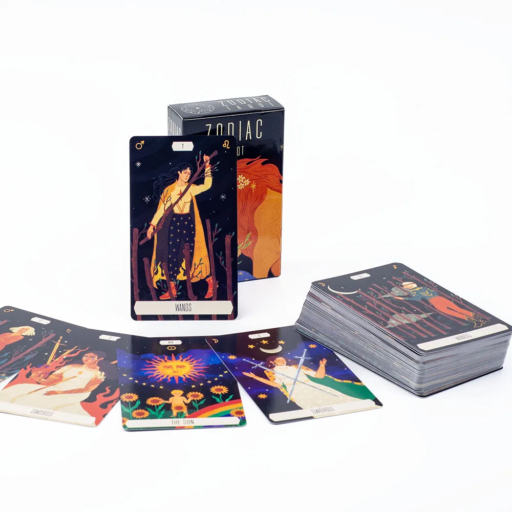 10.3*6cm Zodiac Tarot Cards Fate Divination FortuneTelling Card Games Party Board Game
10.3*6cm Zodiac Tarot Cards Fate Divination FortuneTelling Card Games Party Board Game