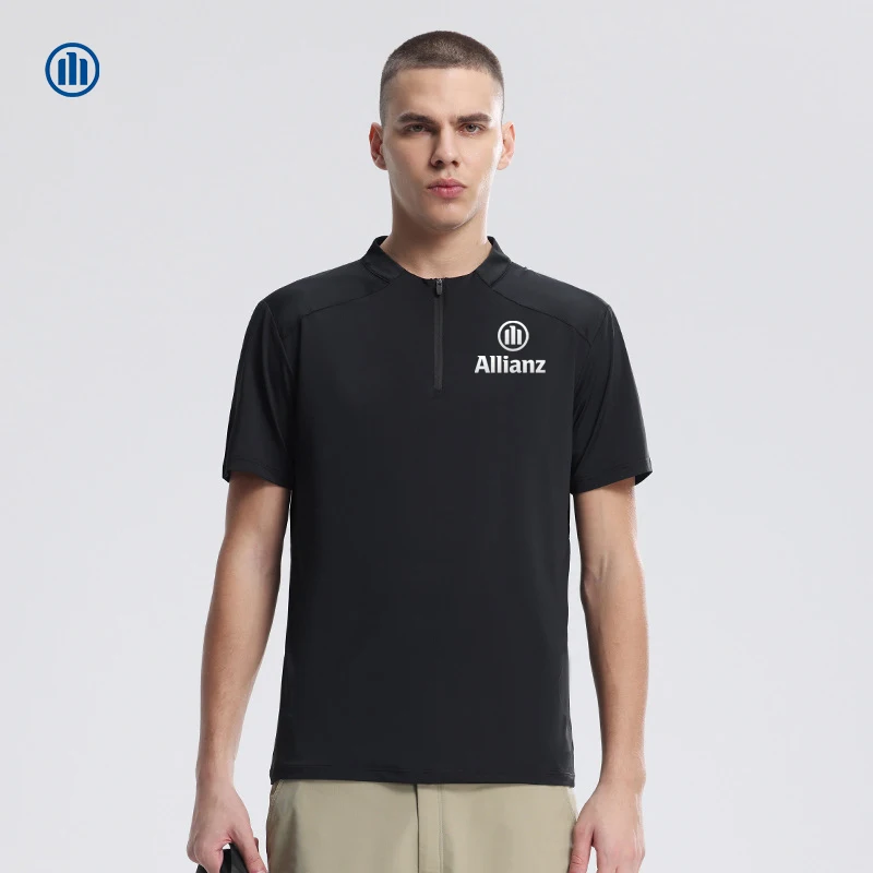 Allianz logo men's sports shirt - casual, breathable, soft. Half-zip short-sleeved, high elasticity. Ideal for sports and fitnes
Allianz logo men's sports shirt - casual, breathable, soft. Half-zip short-sleeved, high elasticity. Ideal for sports and fitnes
