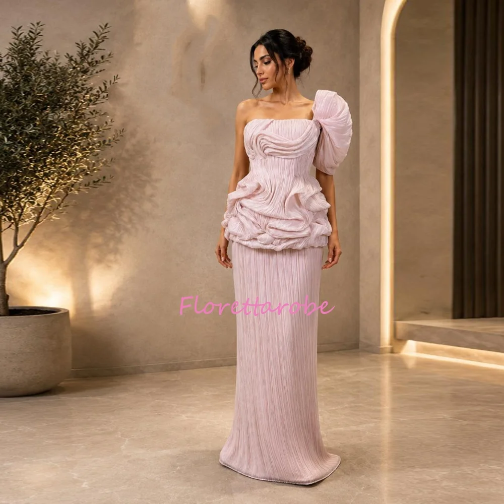 Customized Modern Style Fashion Ruched Pleat Straight One-shoulder Long Evening Dresses Classic Prom Dress
Customized Modern Style Fashion Ruched Pleat Straight One-shoulder Long Evening Dresses Classic Prom Dress