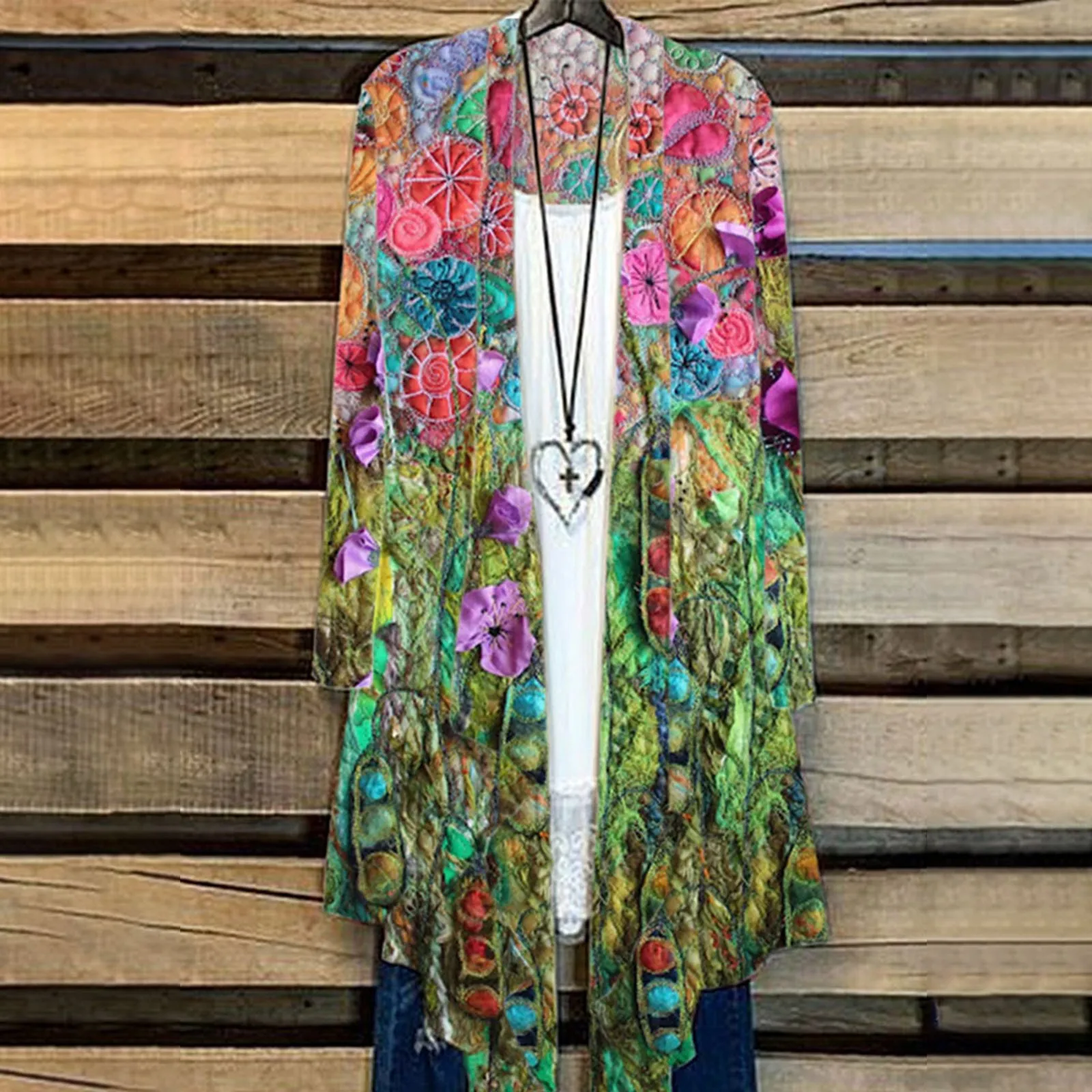 Women's Fashion Casual Cardigan 2024 Long Sleeve Loose Lightweight Cardigan Digital Printed Outer Shirt Poncho Cover Up Outer
Women's Fashion Casual Cardigan 2024 Long Sleeve Loose Lightweight Cardigan Digital Printed Outer Shirt Poncho Cover Up Outer