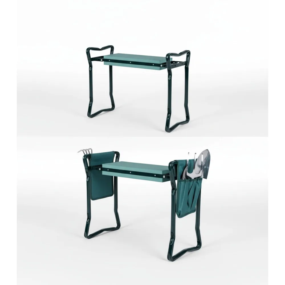 2-in-1 Garden Kneeler & Seat, Folding Stool with EVA Foam Pad & Tool Pouch, Heavy Duty Steel Frame for Gardening
2-in-1 Garden Kneeler & Seat, Folding Stool with EVA Foam Pad & Tool Pouch, Heavy Duty Steel Frame for Gardening