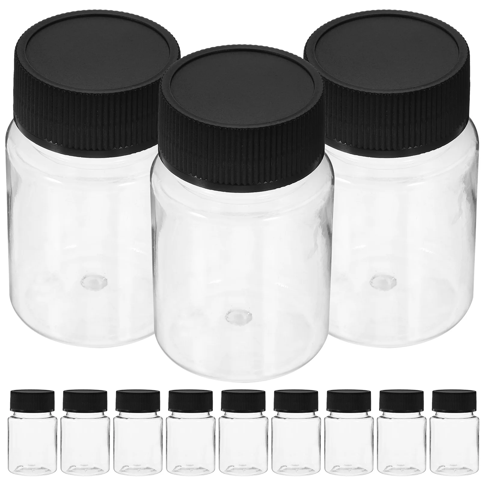 12pcs Sampling Bottles Black Caps Wide Mouth Leak Proof Closure Plastic Vials Lab Home Travel Small Sample Bottle Industry
12pcs Sampling Bottles Black Caps Wide Mouth Leak Proof Closure Plastic Vials Lab Home Travel Small Sample Bottle Industry