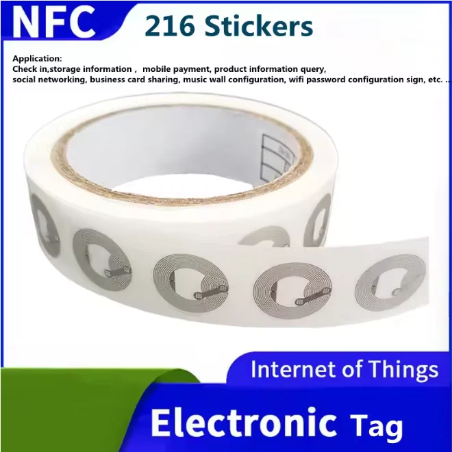 Ntag216 Самоклеящаяся наклейка NFC-метка, наклейка 13,56 МГц, ISO14443A, электронная бирка, универсальная клейкая этикетка для телефона 216 RFID
Ntag216 Самоклеящаяся наклейка NFC-метка, наклейка 13,56 МГц, ISO14443A, электронная бирка, универсальная клейкая этикетка для телефона 216 RFID