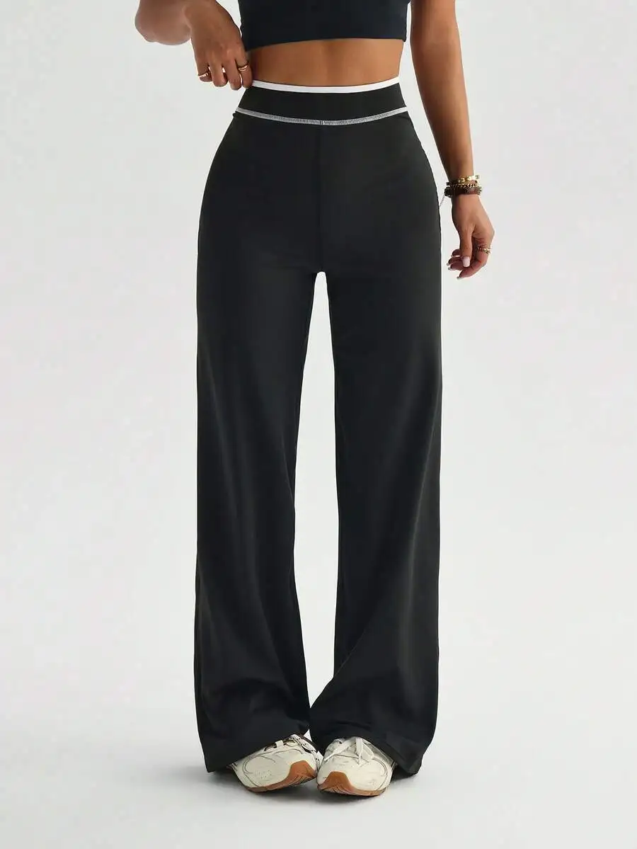 Womens Contrast Color Loose Casual Wide Leg Sports Pants
Womens Contrast Color Loose Casual Wide Leg Sports Pants