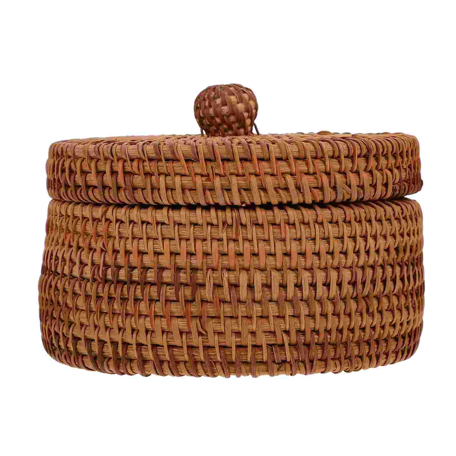 Rattan Storage Box Sorting Household Small Basket Container Sundries Snacks Arranger Autumn Vines Handmade Brown Decorative
Rattan Storage Box Sorting Household Small Basket Container Sundries Snacks Arranger Autumn Vines Handmade Brown Decorative