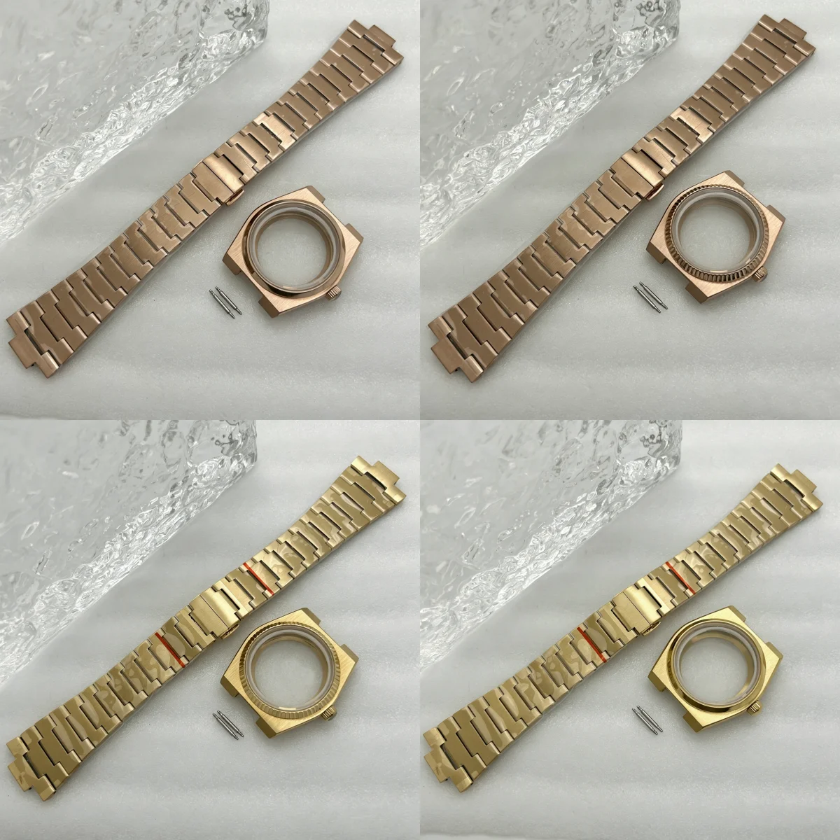 Modification Gold 40mm Sapphire Glass Case Steel Band Suitable for PRX Super Player NH35 NH36/4R/7S Movement 31.8mm Watch Dial
Modification Gold 40mm Sapphire Glass Case Steel Band Suitable for PRX Super Player NH35 NH36/4R/7S Movement 31.8mm Watch Dial