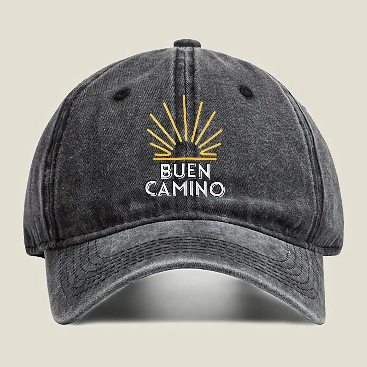 Buen Camino sun - graphic for a travel - and - inspirational - themed design Washed Baseball Cap
Buen Camino sun - graphic for a travel - and - inspirational - themed design Washed Baseball Cap