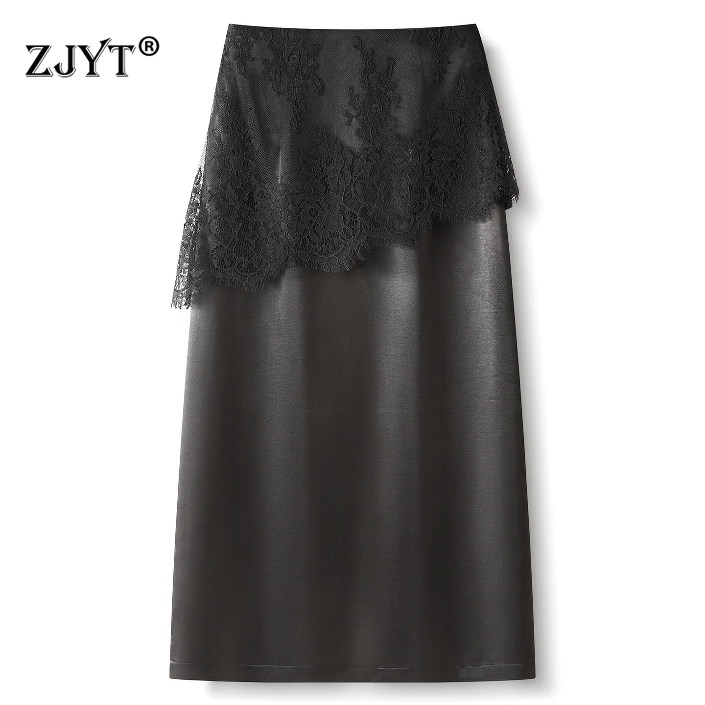 ZJYT White Summer Women's Pencil Skirt Female Clothing Lace Patchwork Elegant Office Lady Skirts Work Wear Female Bottoms Black
ZJYT White Summer Women's Pencil Skirt Female Clothing Lace Patchwork Elegant Office Lady Skirts Work Wear Female Bottoms Black