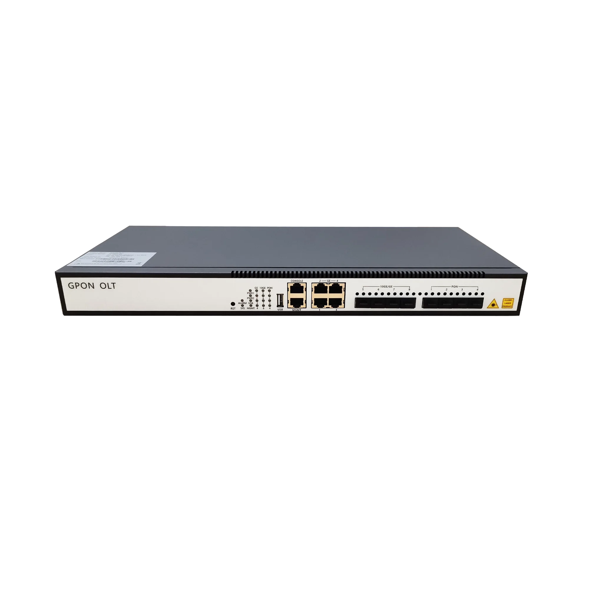 2026 4PON GPON OLT ITU-T G.984/G.988 FTTH 4 ports SFP +4 GE RJ45 uplink port Dual power with optional fiber optic equipment
2026 4PON GPON OLT ITU-T G.984/G.988 FTTH 4 ports SFP +4 GE RJ45 uplink port Dual power with optional fiber optic equipment