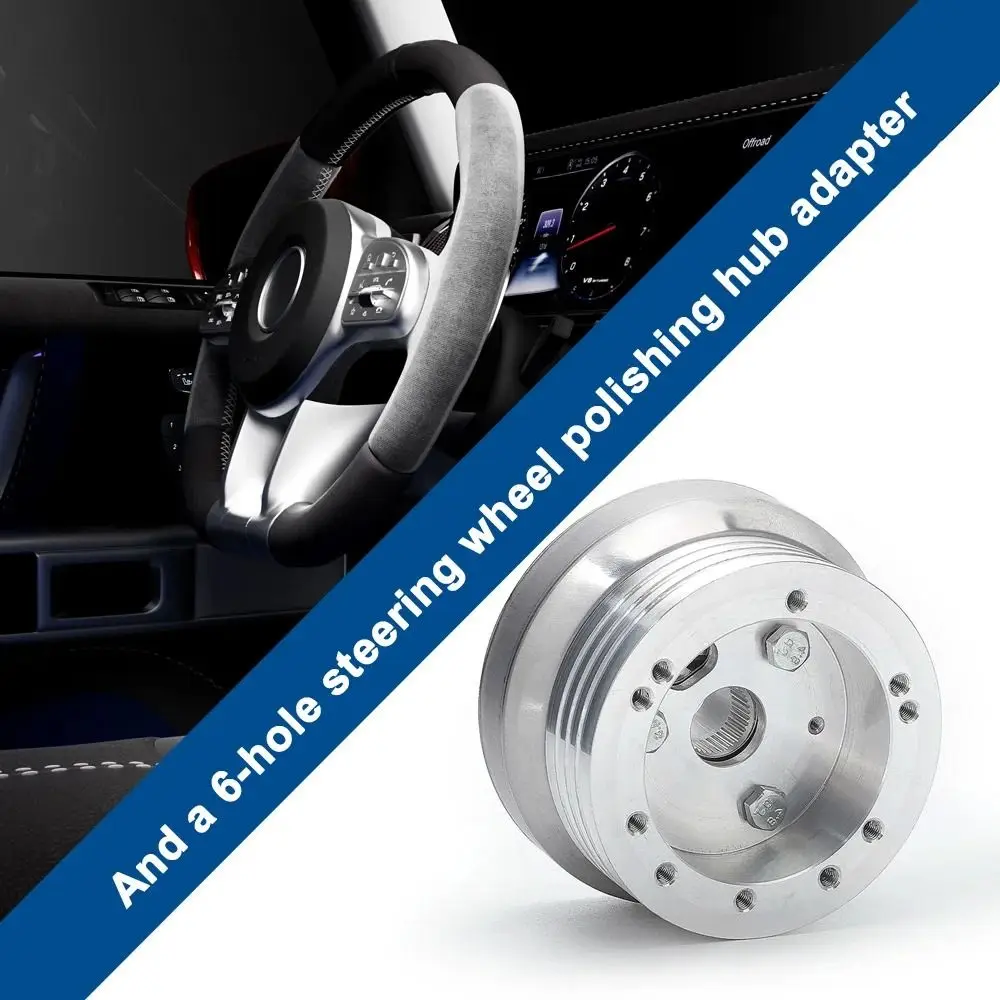 Quick Removal Steering Wheel Hub Adapter Safety High-strength Polished Hub Adapter Corrosion Resistance Durable
Quick Removal Steering Wheel Hub Adapter Safety High-strength Polished Hub Adapter Corrosion Resistance Durable