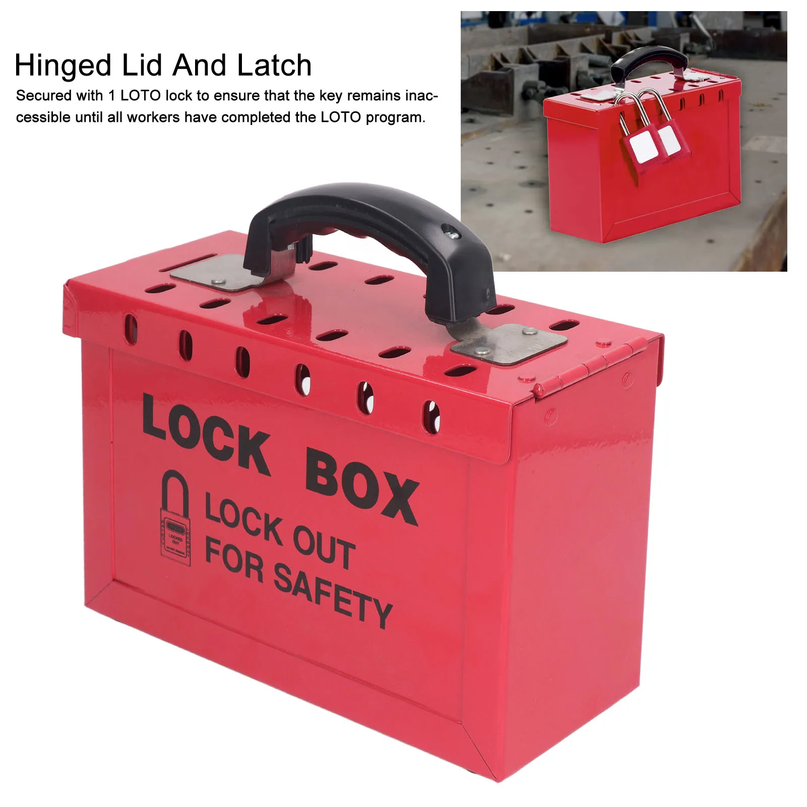 Lockout Tagout Box Stainless Steel Portable Safety 13 Guage Lockout Tagout Group Lock Box For OSHA Compliance Group
Lockout Tagout Box Stainless Steel Portable Safety 13 Guage Lockout Tagout Group Lock Box For OSHA Compliance Group