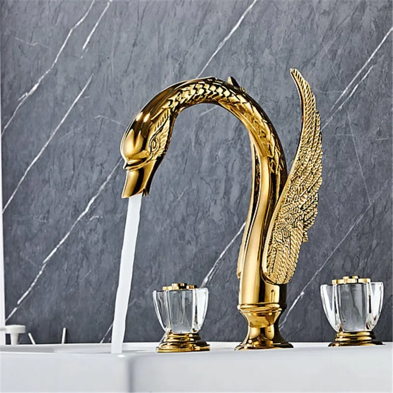 Tuqiu Gold Bathroom faucet widespread Brass and Crystal Basin faucet Tap luxury Basin Mixer Hot And Cold shower room sink Faucet
Tuqiu Gold Bathroom faucet widespread Brass and Crystal Basin faucet Tap luxury Basin Mixer Hot And Cold shower room sink Faucet