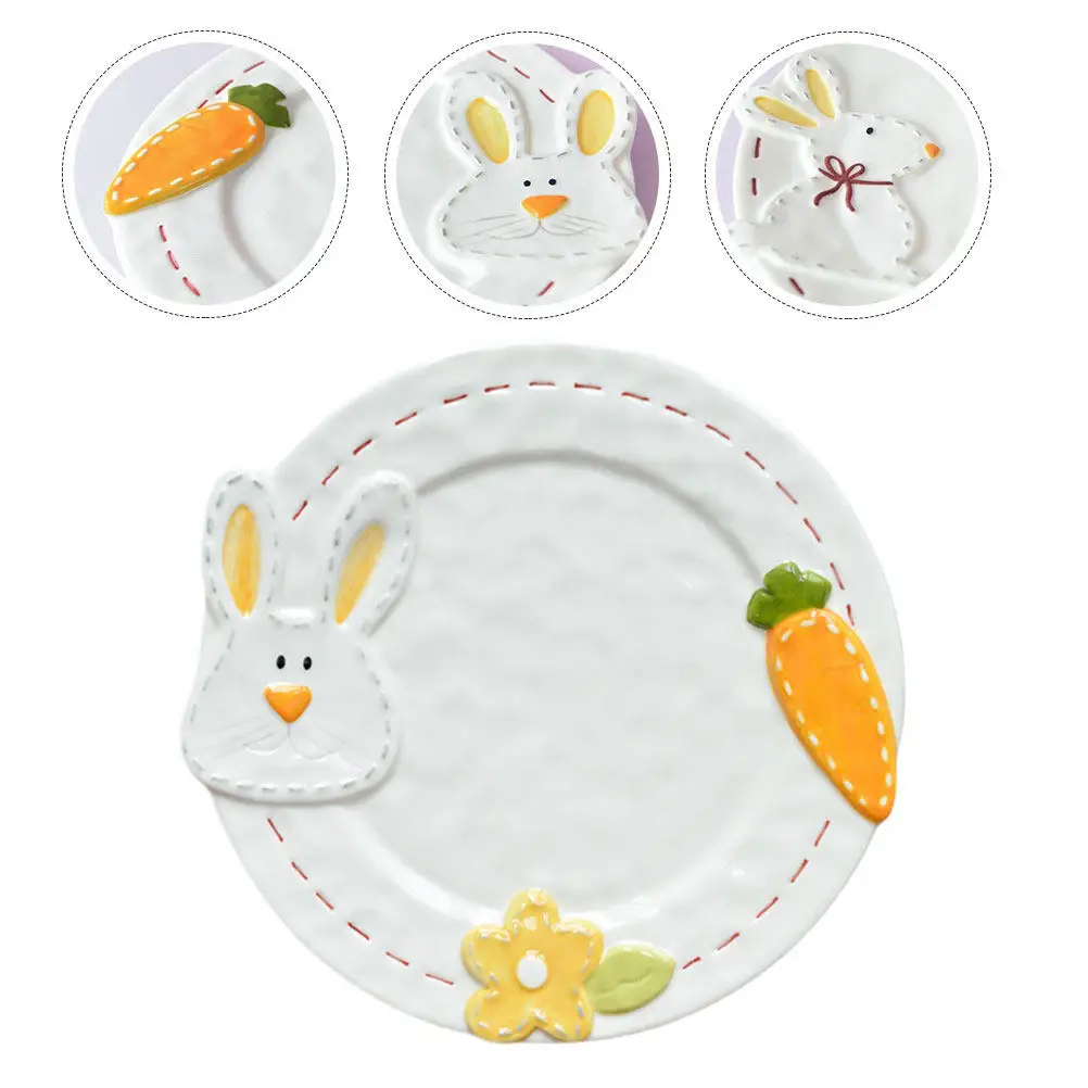 Lunch Trays for Dinnerware Decorative Plate Ceramic Cartoon Plates Rabbit Dish
Lunch Trays for Dinnerware Decorative Plate Ceramic Cartoon Plates Rabbit Dish