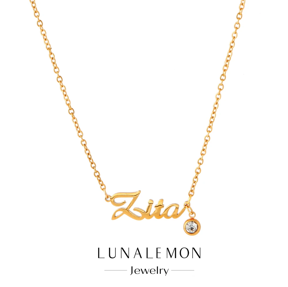 Custom Name Necklace for Women Personalised Letter Pendant Stainless Steel Jewelry Men Chain Constellation Crystal Birthday Gift
Custom Name Necklace for Women Personalised Letter Pendant Stainless Steel Jewelry Men Chain Constellation Crystal Birthday Gift