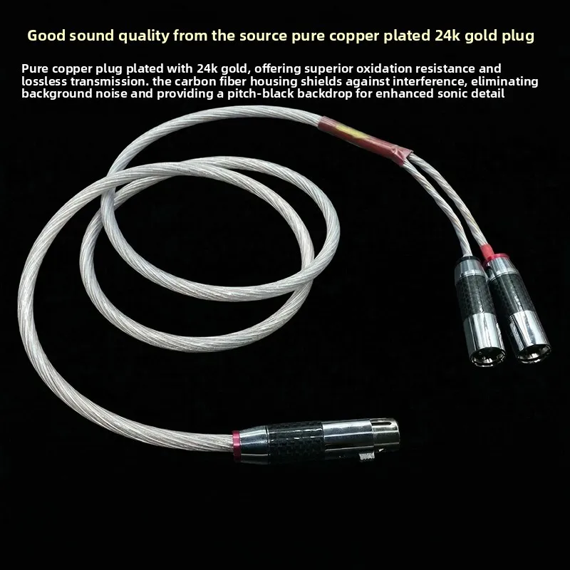 Aouyade High quality7N OCC XLR female to 2 XLR male audio cable XLR one to two amplifier mixing console balance cable
Aouyade High quality7N OCC XLR female to 2 XLR male audio cable XLR one to two amplifier mixing console balance cable