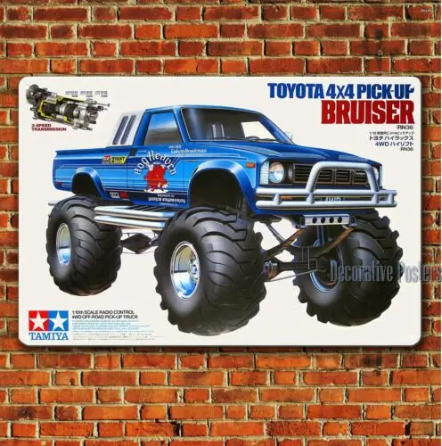 1r,Metal Poster Rc Car Wall Deco Tin Sign Plaque Tamiya Bruiser Boxart-metal sign
1r,Metal Poster Rc Car Wall Deco Tin Sign Plaque Tamiya Bruiser Boxart-metal sign