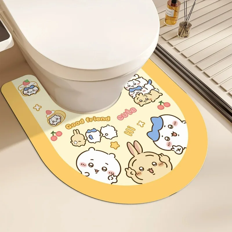 Anime Chiikawa Hachiware Usach New Style Bathroom U Shape Toilet Floor Mat Diatoms Absorb Water Anti-slip Creativity Good Looks
Anime Chiikawa Hachiware Usach New Style Bathroom U Shape Toilet Floor Mat Diatoms Absorb Water Anti-slip Creativity Good Looks