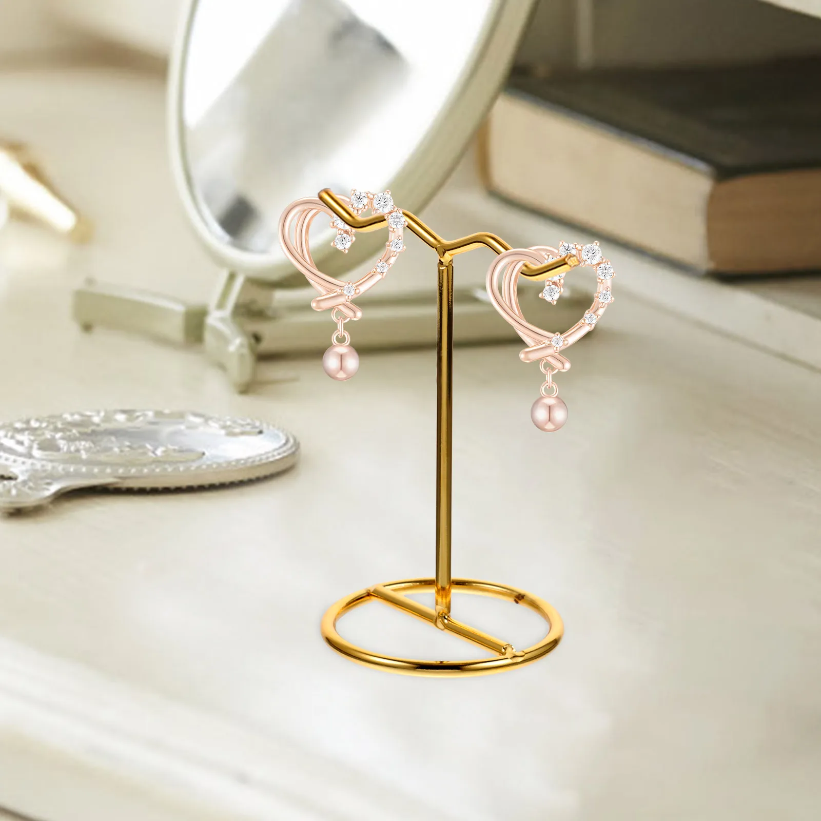 2 Pcs Metal Jewelry Rack Necklaces Holder Stand Display Stands Organizer Displays Earring
2 Pcs Metal Jewelry Rack Necklaces Holder Stand Display Stands Organizer Displays Earring