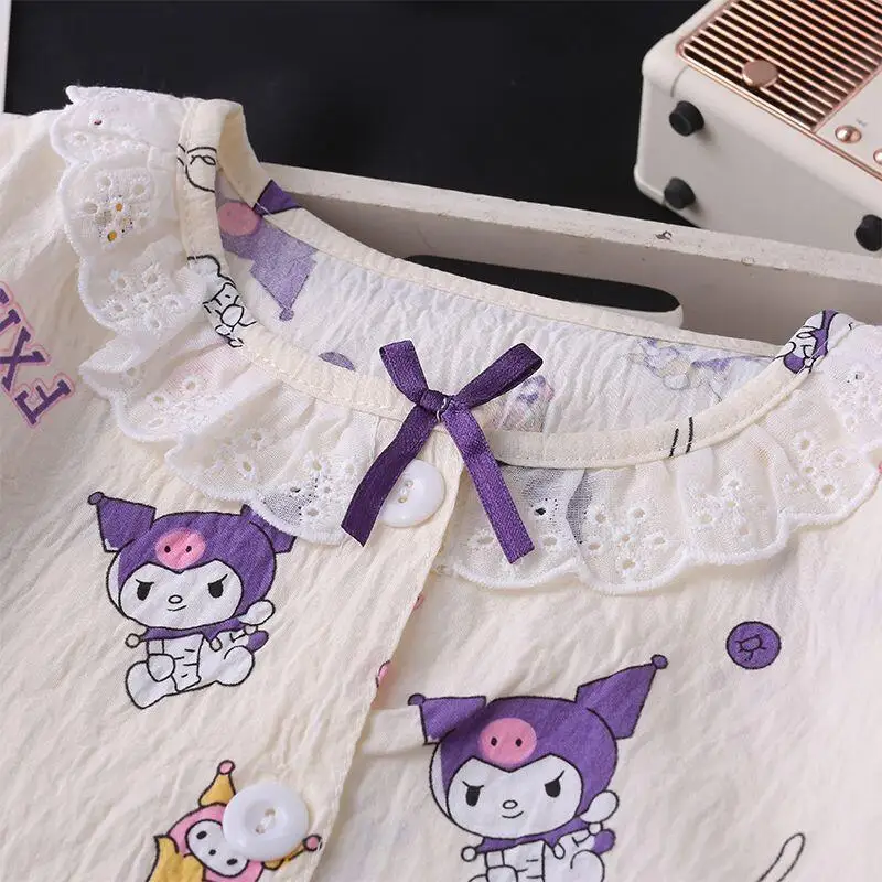 Sanrios My Melody Short Sleeve Home Wear 2Pcs Summer Kids Hello Kittys Cartoon Pajamas Fashion Girls Round Neck Thin Shorts Suit
Sanrios My Melody Short Sleeve Home Wear 2Pcs Summer Kids Hello Kittys Cartoon Pajamas Fashion Girls Round Neck Thin Shorts Suit