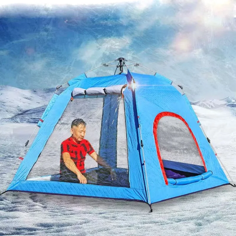 Ice Fishing Tent 420D Oxford-40°C Windproof Shelter, Instant Setting Extreme Cold Camping and Portable Ice Shed on the Beach
Ice Fishing Tent 420D Oxford-40°C Windproof Shelter, Instant Setting Extreme Cold Camping and Portable Ice Shed on the Beach